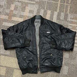 South Pole Black Bomber Jacket Large